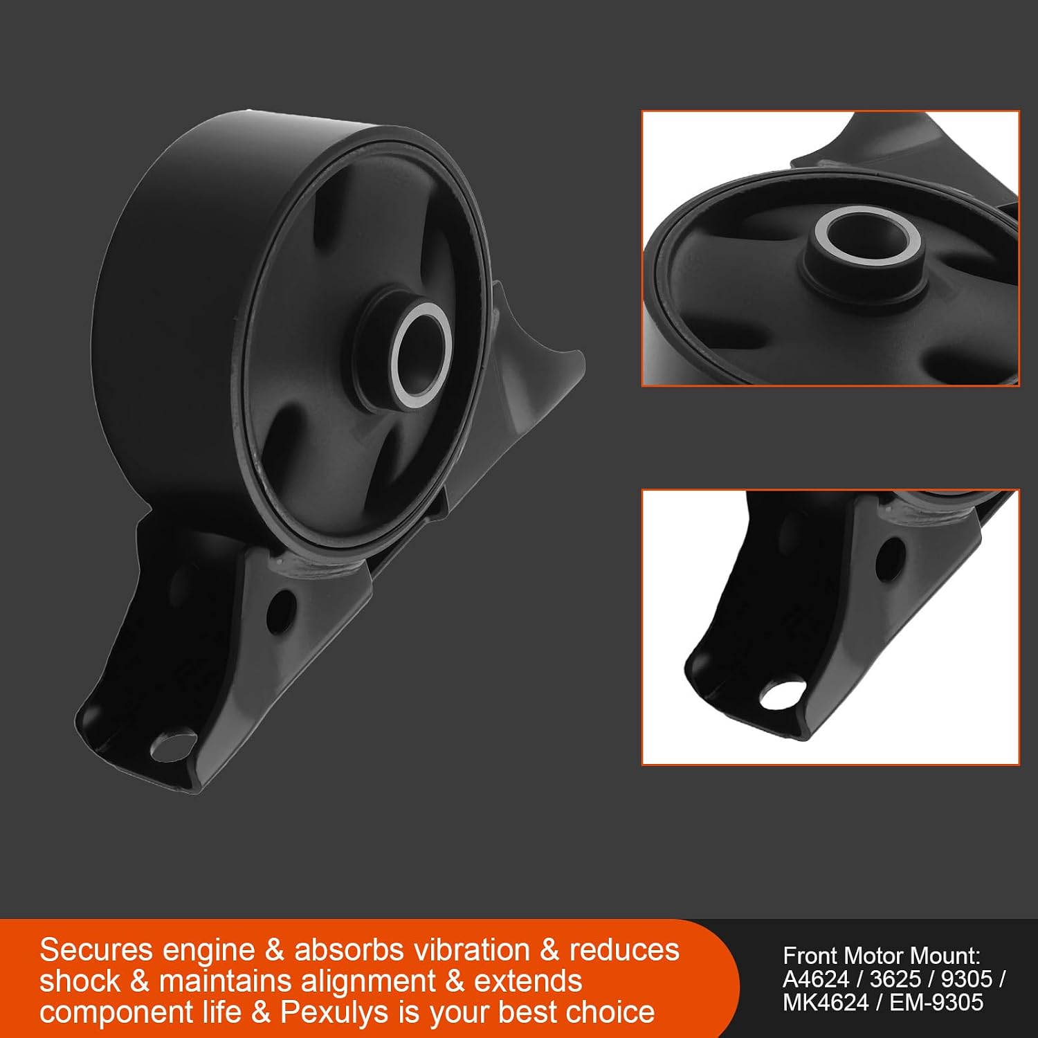 4Pcs Engine Mount Kit, for Mitsubishi Endeavor 3.8L 2004-2011, Replace# A4624 A4654 A4629 A4630