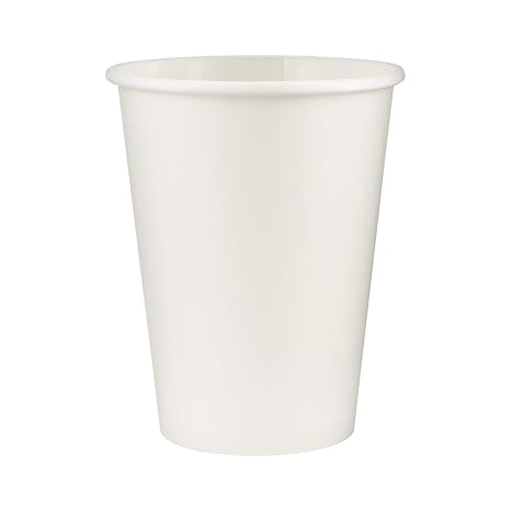 Georgia-Pacific Dixie 12 oz. Paper Hot Coffee Cup by GP PRO, White, 2342W, 1,000 Count (50 Cups Per Sleeve, 20 Sleeves Per Case), Simply White