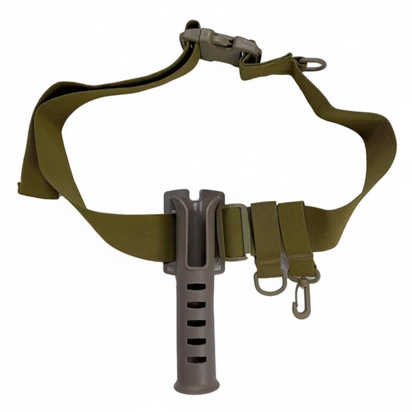 VISTORA Drainage Slots Belt Fishing Rod Holder Buckle Strap Belt Rod Holder Design Outdoor Gear Matte, Brown with Belt|Sporting Goods | Fishing | Fishing Equipment | Fighting Belts & Harnesses-picture-57