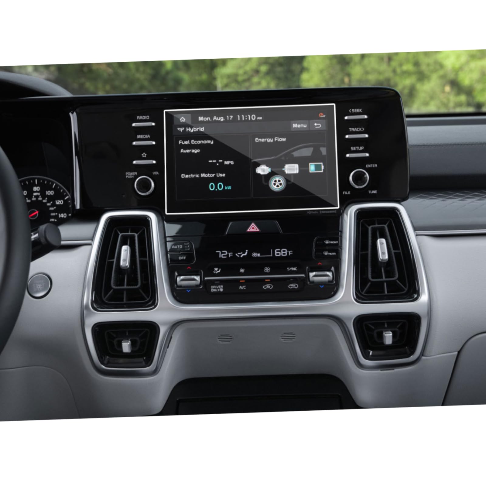 Vidrio templado para KIA Sorento 2021 de 8 pulgadas con máxima sensibilidad táctil y claridad 3
