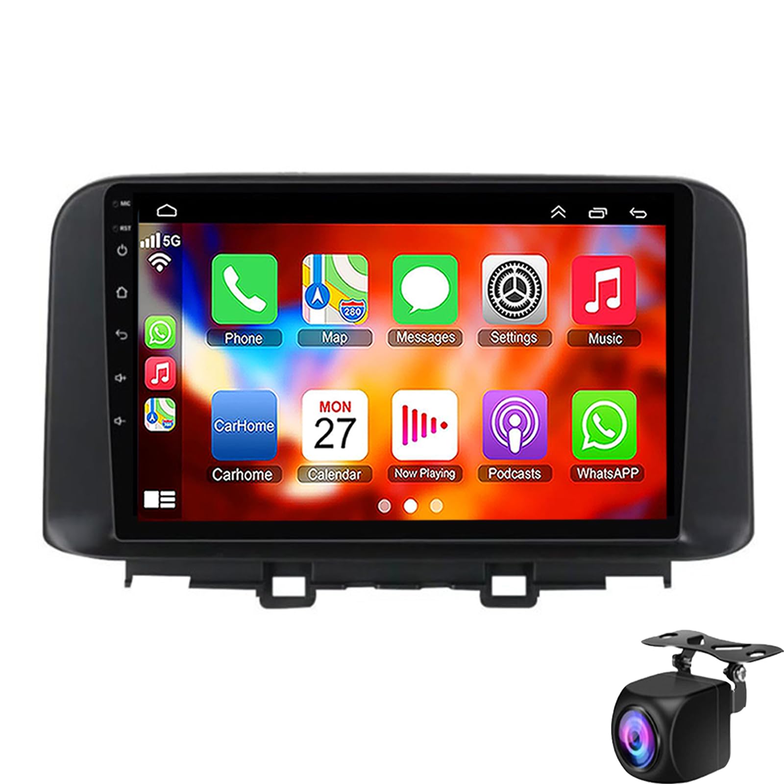 9" Android 15 CarPlay GPS Head Unit Car Radio For Hyu-ndai Encino Kona 2018 2019 2020 Radio GPS Navigation Bluetooth Car Multimedia Player Touchscreen FM/AM Radio Audio Video WiFi (Color:8 Core 2+32G)