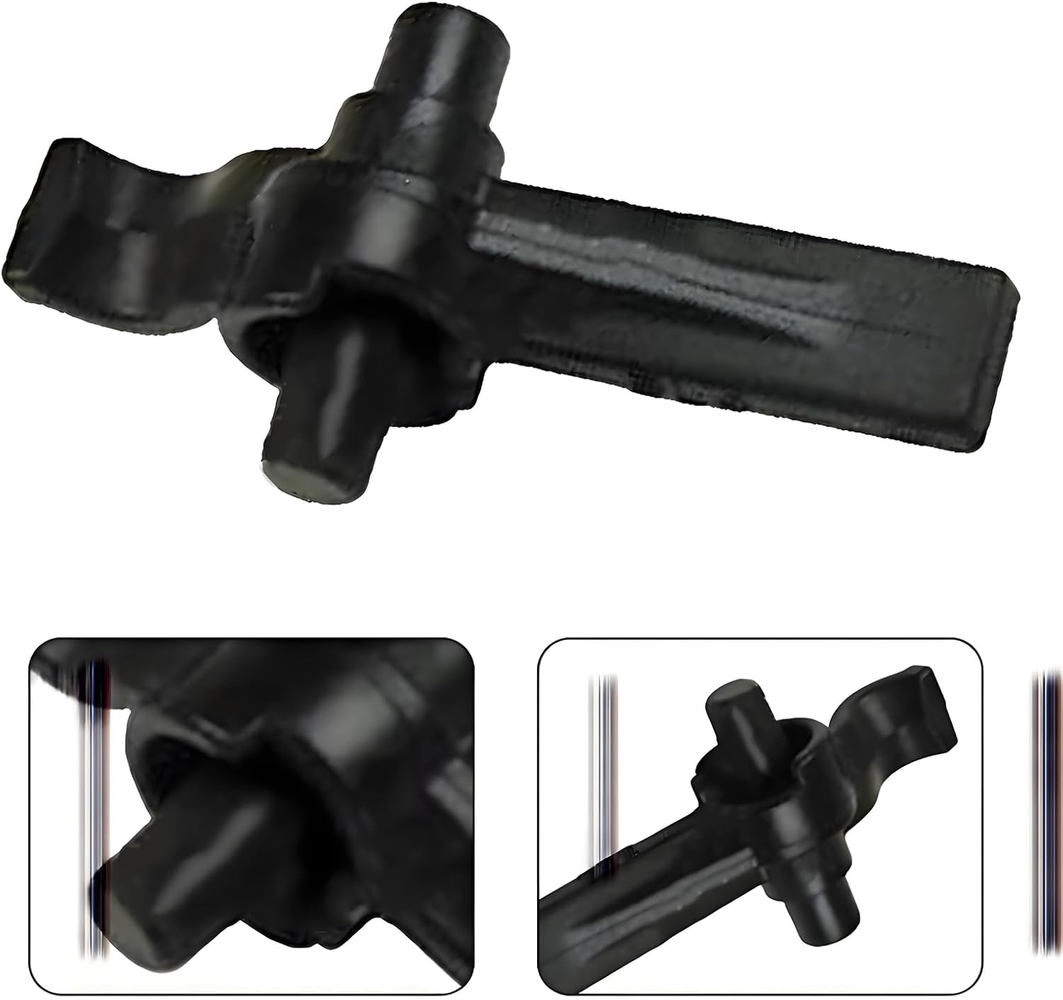 90605748 Leaf Blower Attachment Parts tube clips For dewalt part DCBL720 DCBL722 DCBL770 DCBL790 Series, Black, 2-Pack