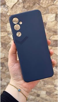 TECNO POVA 2 ile Uyumlu Silikon Darbe Emici Rubber K l f, Lacivert