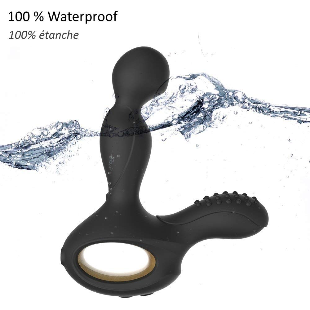 GOLIATE NyX Pro2 Massaggiatore Prostatico telecomandato Vibrante per Uomo - Vibromassaggiatore sex toys Maschile Stimolatore della Prostata, Punto P, Piacere Anale, Perineo: 10 Modi, Ricaricabile