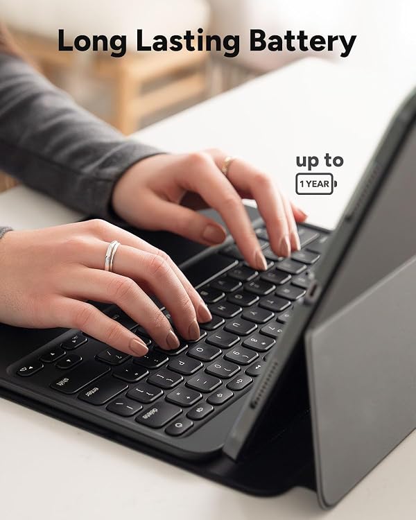 ZAGG Pro Keys 2 iPad Air 13" (M4)/ (M3)/ (M2) Keyboard Case - Wireless Keyboard & Detachable Folio Case | Laptop-Style Backlit Keys, Multi-Pairing Bluetooth, 6.6 ft Drop Protection by ZAGG - Image 5