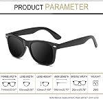 Joopin Lunettes de soleil polarisés pour hommes Femmes UV400 Protection Carré Femmes Lunettes de soleil Trendy Dames nuances pour la conduite