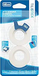 Tilibra - Fita Adesiva Invisível 12mm x 18m