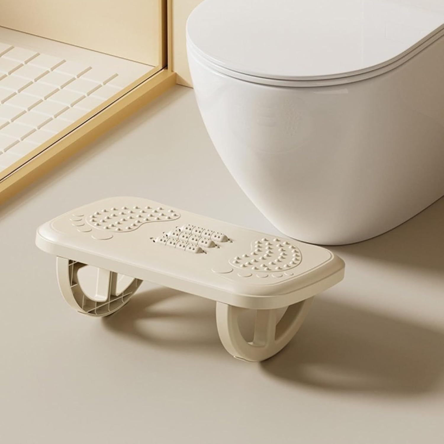 Sitting for a Long Time to Relieve Footstool, Lightweight Office Foot Mat, Space Saving, Anti-Slip and Stable, Suitable for Home/Office(Black,37.5 * 23 * 12CM)