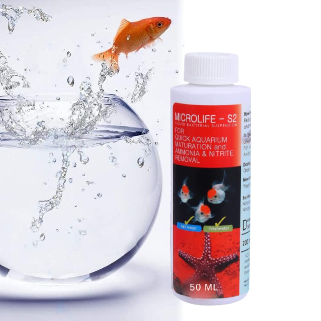 VAYINATO Aquatic Remedies Micro Life S2 Beneficial Bacteria Liquid Bacterial Suspension For Quick Aquarium Maturation And Ammonia And Nitrite Removal (50 Ml) (B0B6WB49HJ) Amazon Price History, Amazon Price Tracker