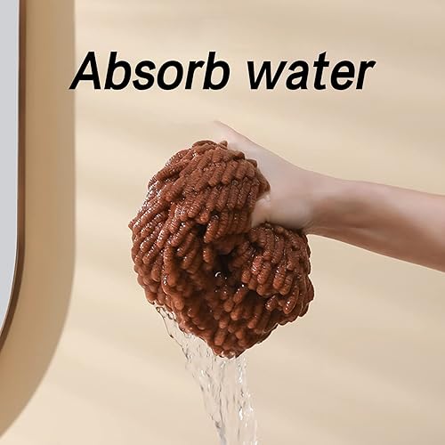 Vista 20 de Juego de toallas de mano para baño, toalla de mano colgante de felpilla de microfibra, absorbente, suave, pequeña toalla de baño con lazo