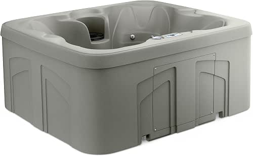 Lifesmart 4-Person Plug & Play Square Hot Tub Spa with