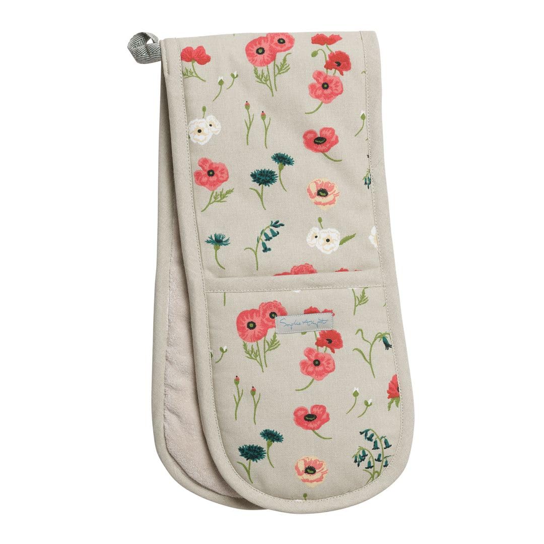 Sophie Allport Poppy Meadow Double Oven Glove