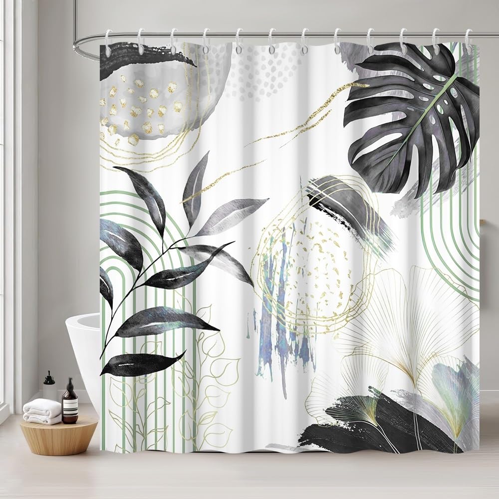 Uiiooazy Duschvorhang 120x180cm, Duschvorhang Boho Style Abs