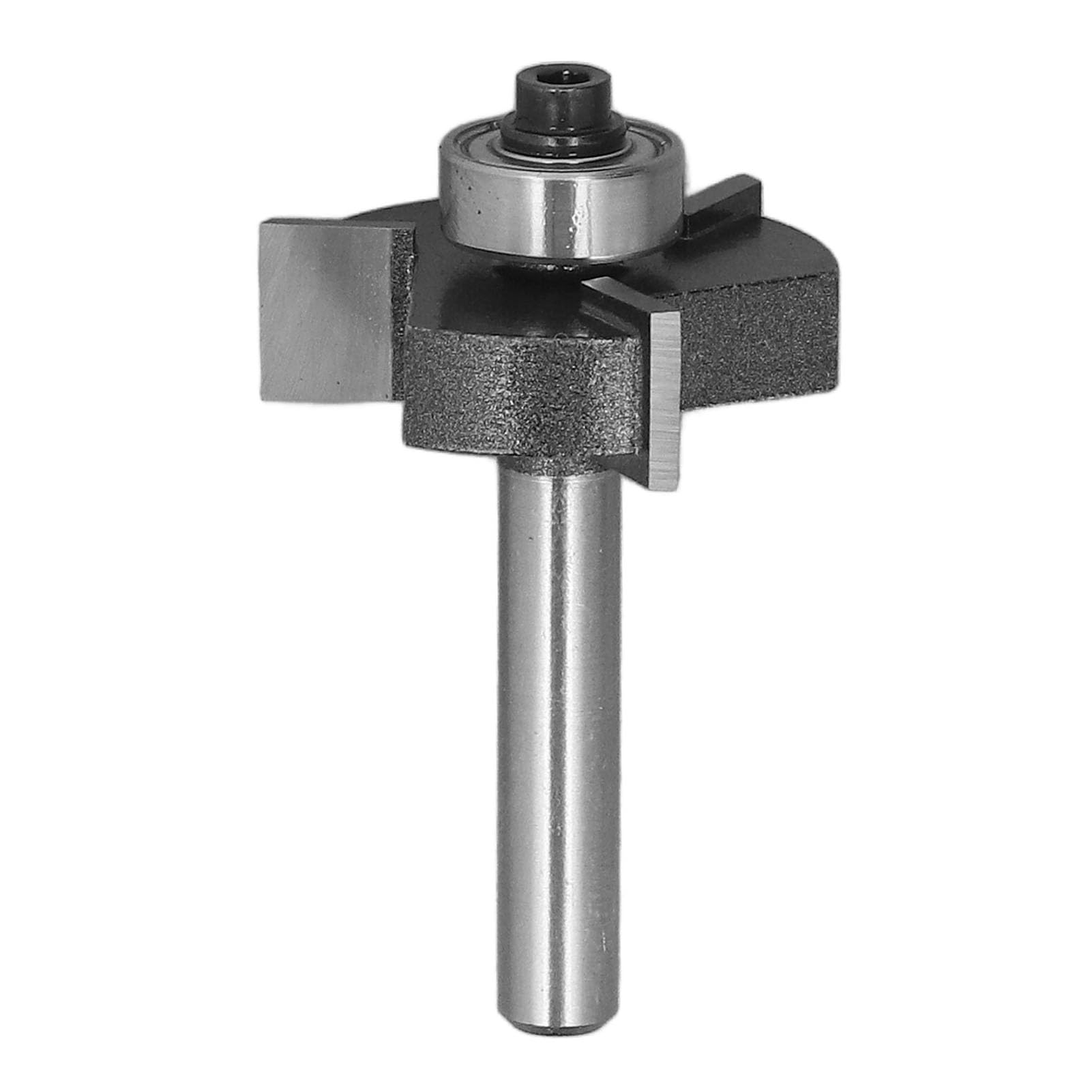 T Slot Router Bit 1/4 Shank 3/8in Depth 3 Flute 1/2in Bearing Slotting Cutter for Plywood Grooving