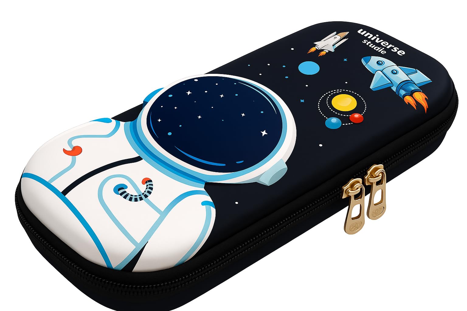 Sky Tech® 3D Cover EVA Space Astronaut Theme Pencil Case Large Capacity Pencil Pouch Bag Compass School Pouch Organizer for Students