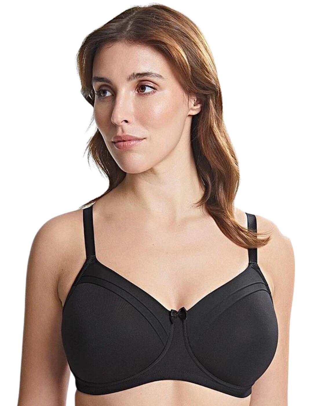 Royce Lingerie Women's Non Wired T-Shirt Bra - 36D - Black