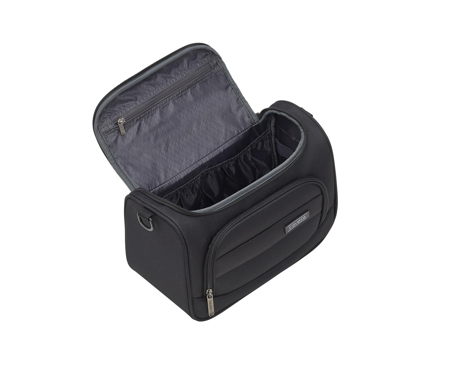 Travelite Handgepäck Kulturtasche Weichschale, Serie CHIOS, Beautycase mit Organizer -und Aufsteckfunktion, 33 cm, 12 Liter