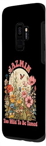 Miniatura 2 de Galaxy S9 JAZMIN Name Cute Retro Girls Wildflower JAZMIN Name Case