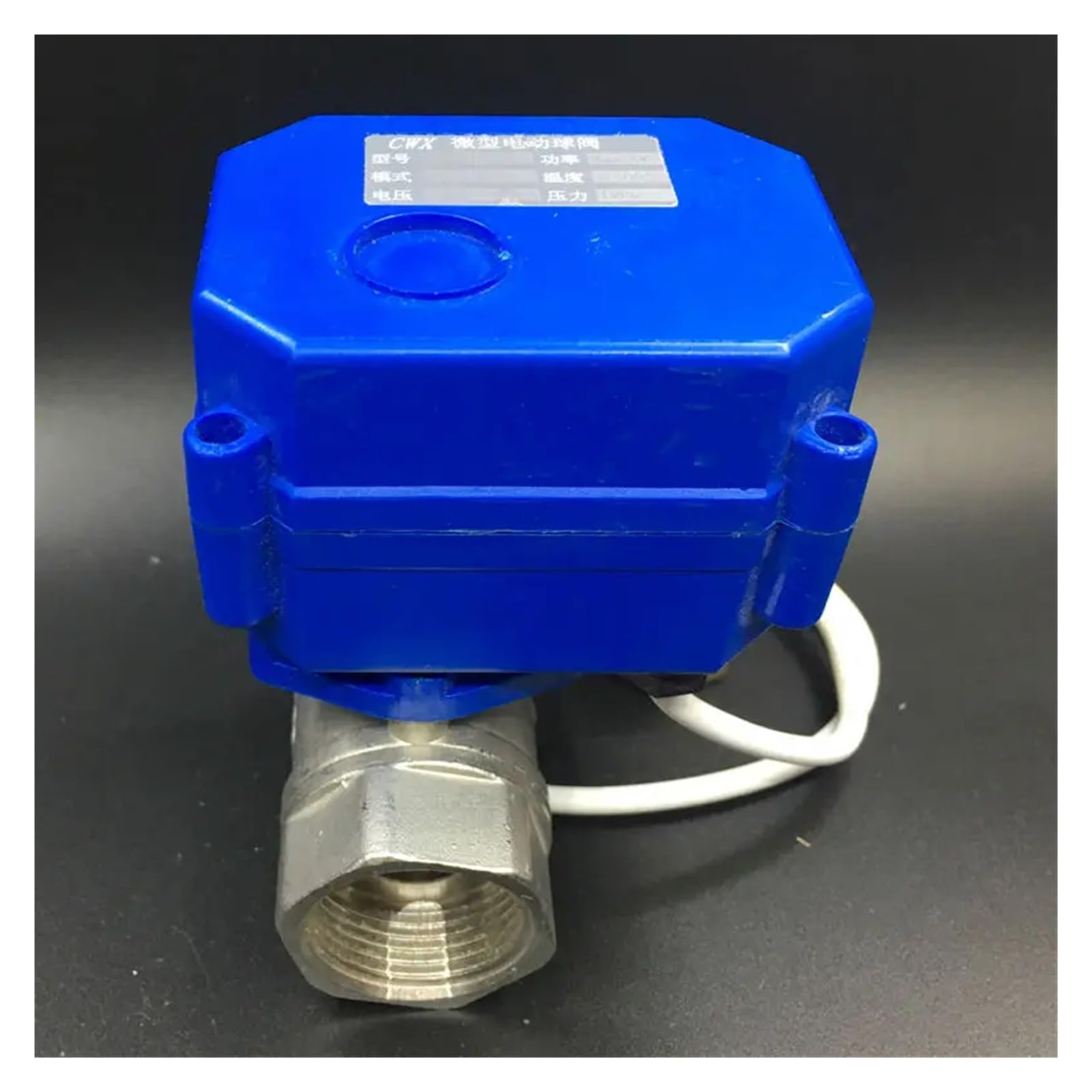 Vanne d'eau électrique en acier inoxydable 3/4" DC12V CR05 pour contrôle de fluide précis