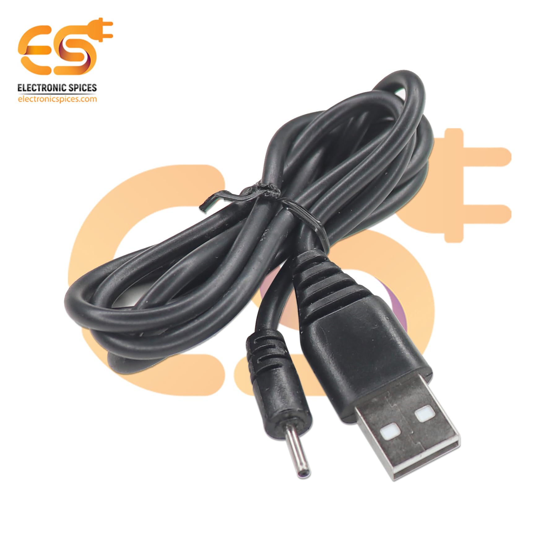 Electronic Spices USB Cable Charger 2.0mm Male Plug Pin for Nokia N78 N73, and N82 — Amazon image 3