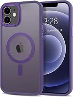 Vista 282 de Anuck - Funda magnética para iPhone 11 compatible con MagSafe, carcasa trasera mate translúcida dura, borde de TPU, delgada, resistente a impactos