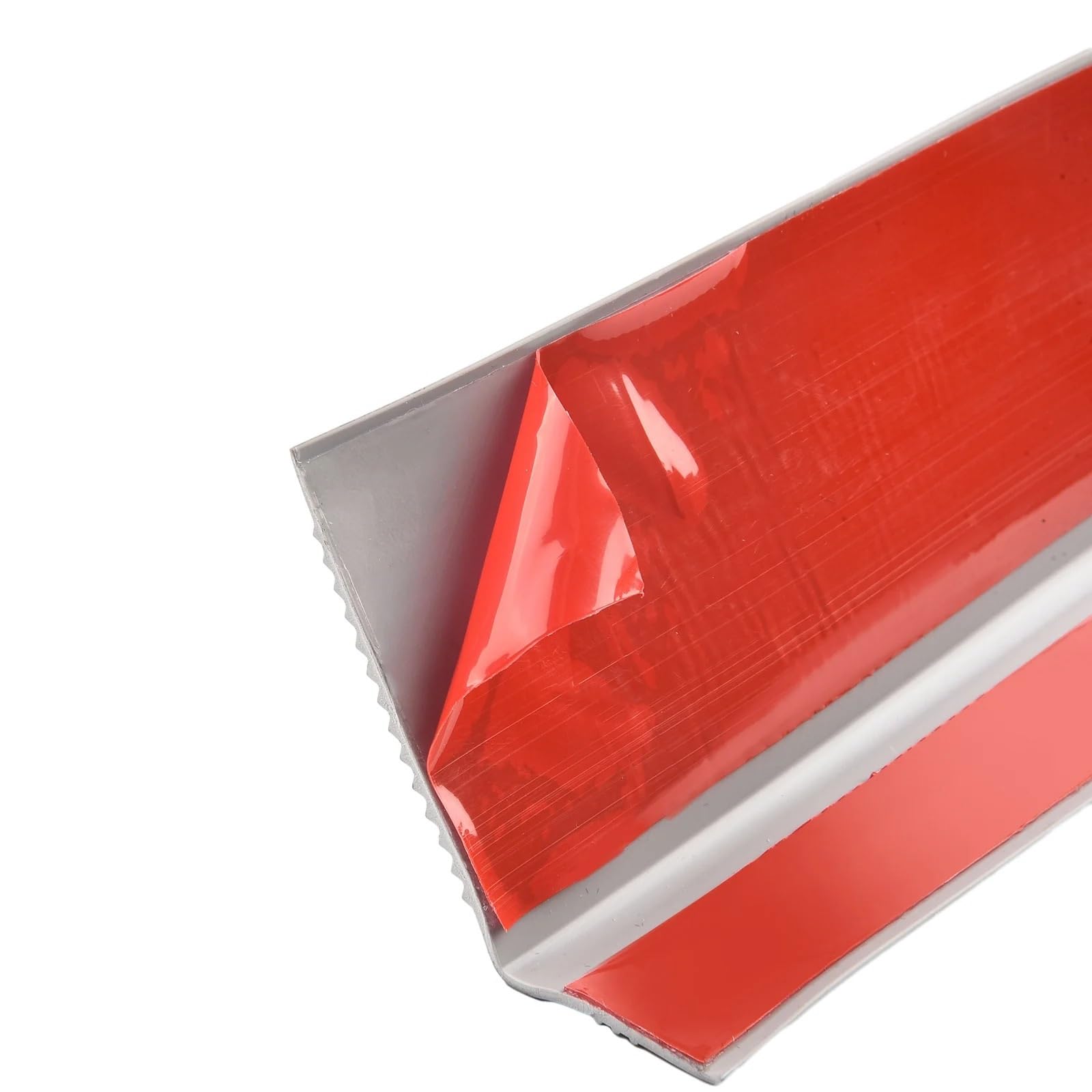 Tira antideslizante para peldaños de escalera de 4 m, para azulejos, madera y suelos laminados, fácil de instalar, despegar y pegar, tira de transición de suelo, color gris