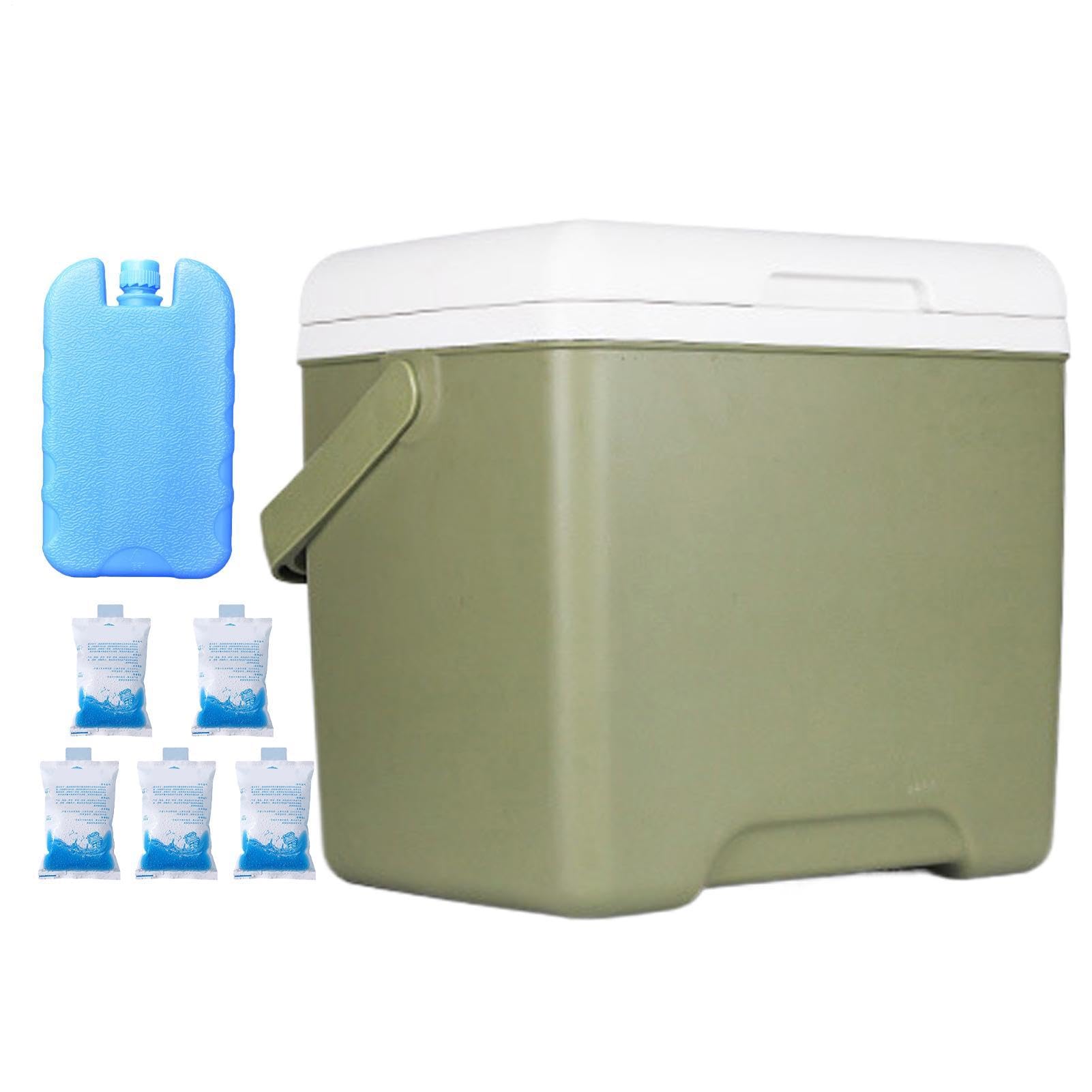Cooler Turystyczny 13,8 L Duża Pojemność, Szczelna, Z Uchwytem | Twarda skrzynka chłodnicza na Outdoor, Kemping, Wędkarstwo, Tailgating, Wędrówki, Plażę, Podróże,
