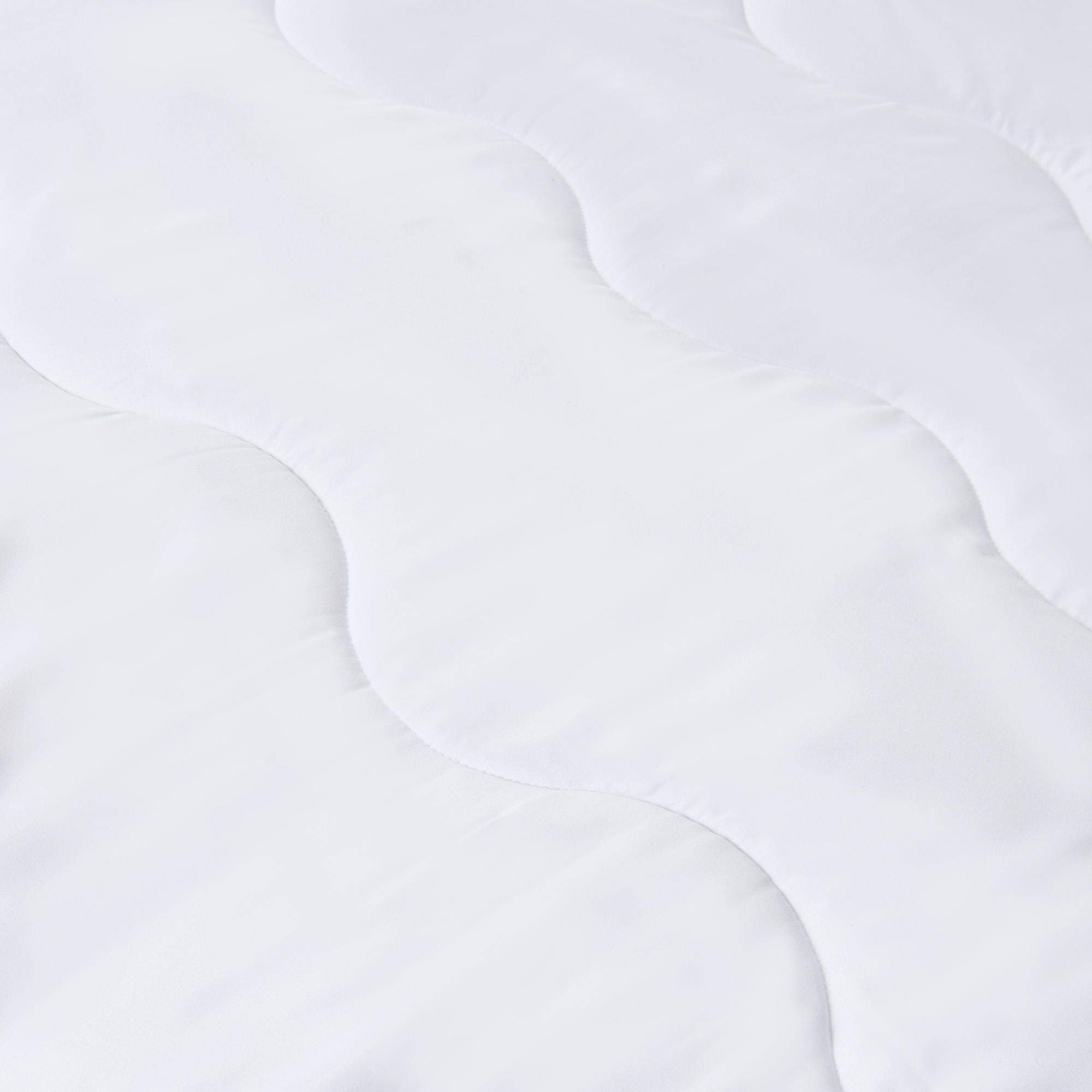 aqua-textil Ambiente Unterbett 140 x 200 cm weiß Mikrofaser Matratzenauflage Hohlfaser Füllung Auflage Matratzenschoner