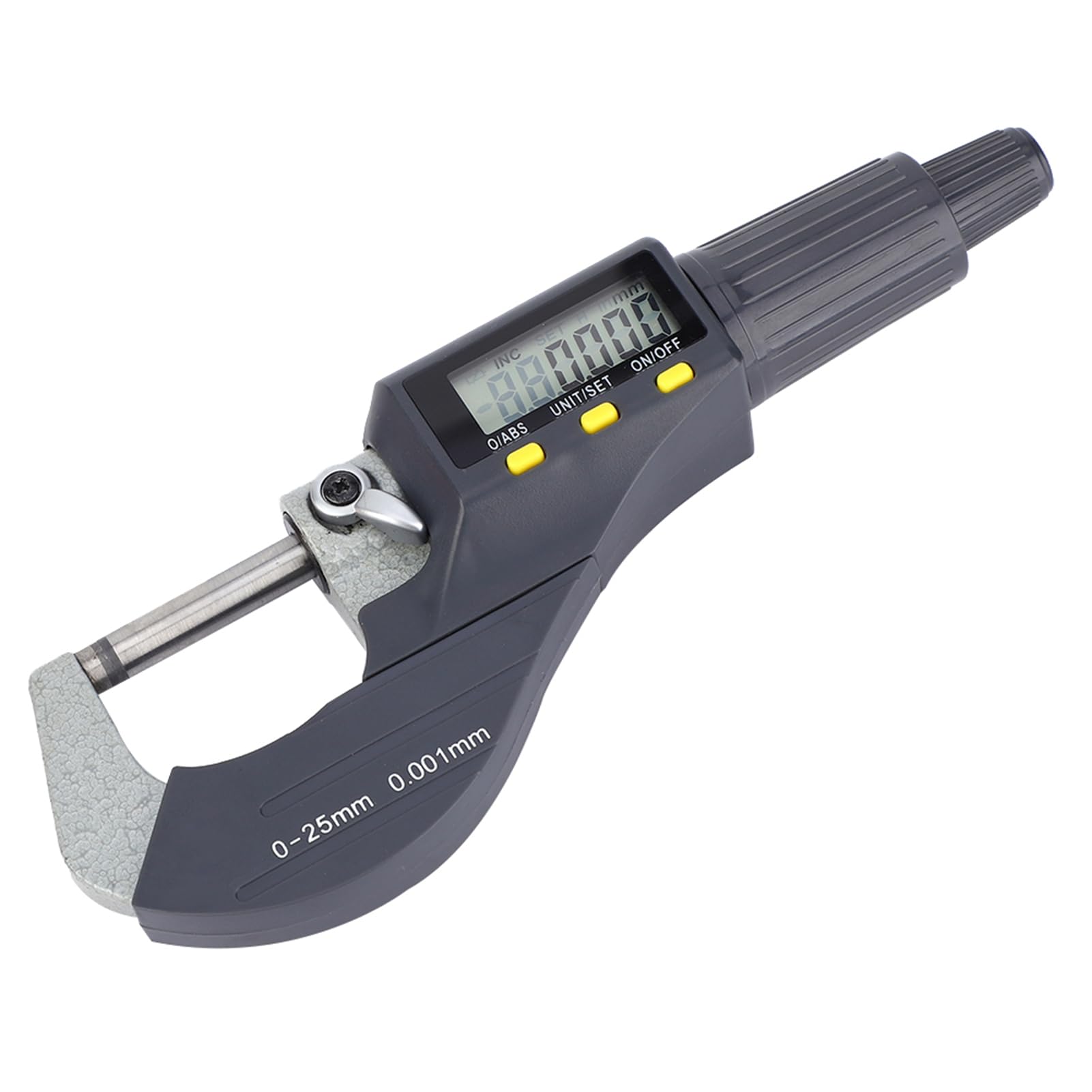Calibrador micrométrico electrónico digital Herramienta de medición de precisión de 0,001 mm con pantalla LCD para ingenieros mecánicos y entusiastas del bricolaje Construcción de (0-25 mm)