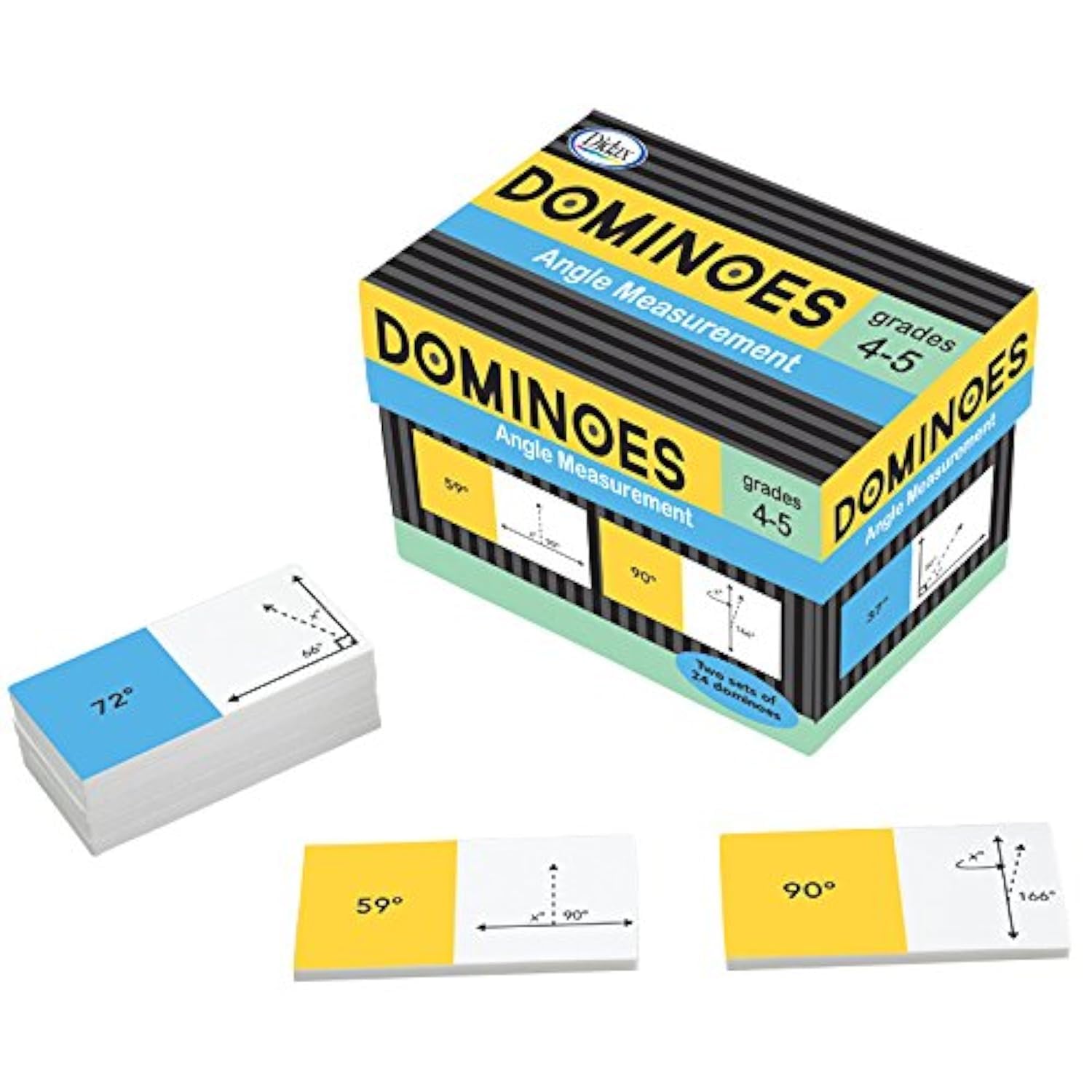 Didax Educational Resources Angle Measurement Dominoes Learning Kit