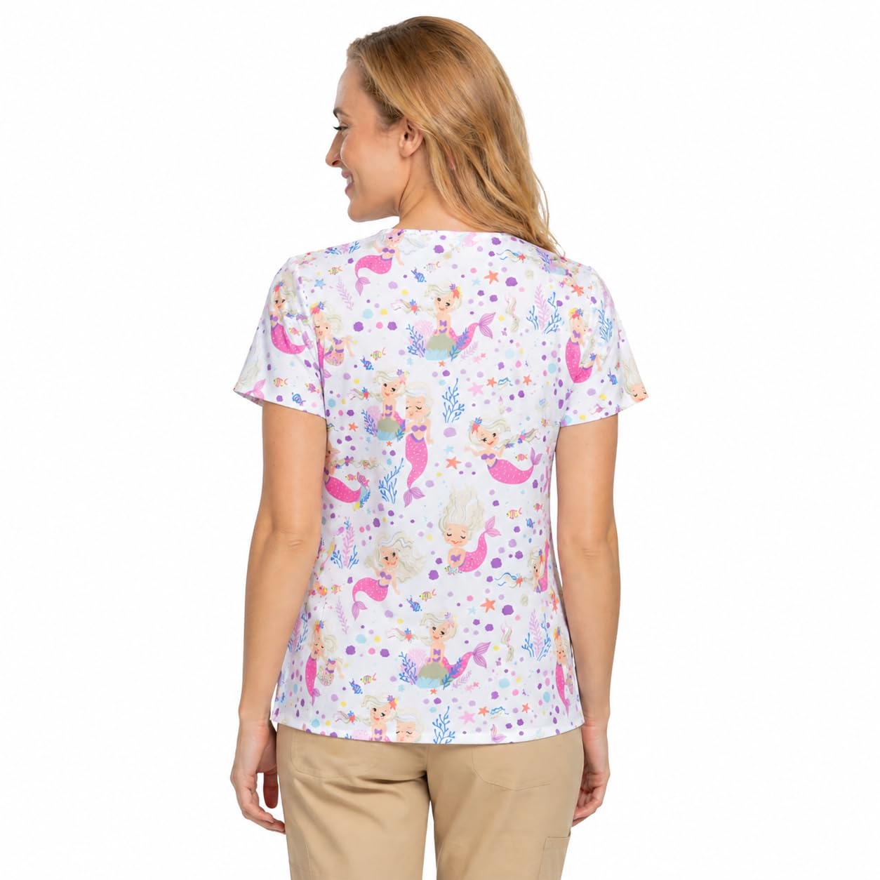 B-well Isabella Casacas Sanitarias Mujer Manga Corta Cuello V Elastano