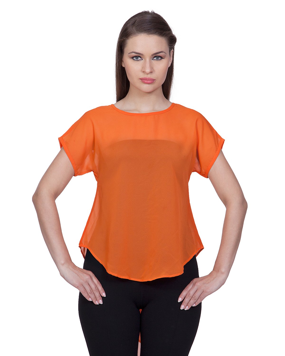 Women'S Orange Tops