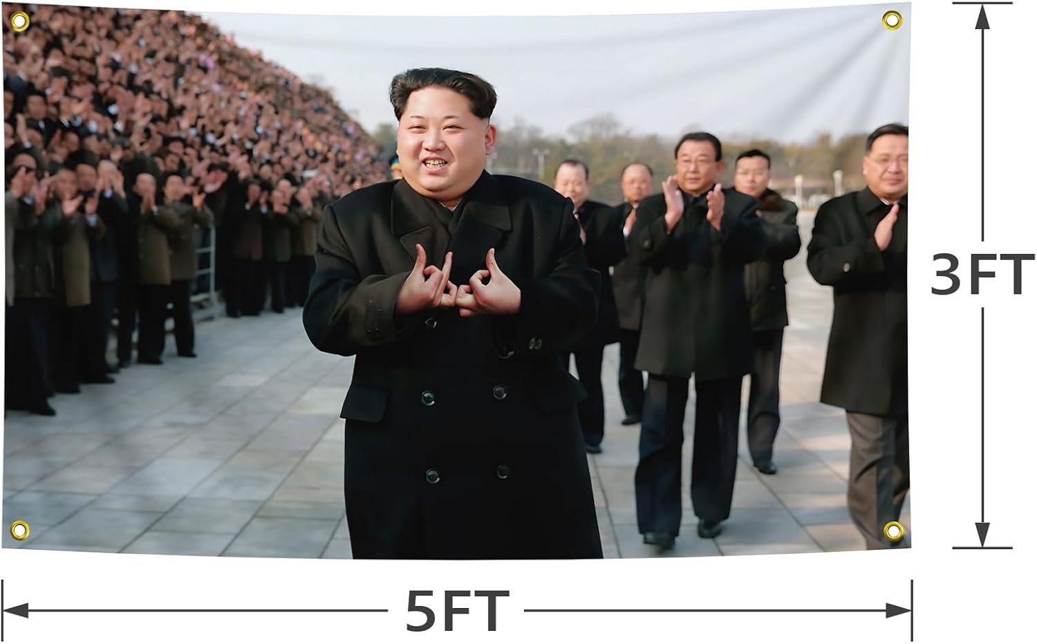 Kim Jong Un 3X5FT Funny Flag,Suitable For Room Decoration. - Image 2