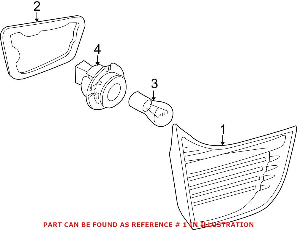 Genuine OEM Rear Passenger Right Tail Light Assembly On Lift Gate For BMW E71 X6 2013-2014 Turbo AWD