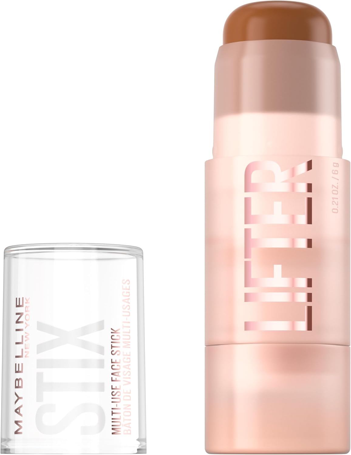Maybelline New York Lifterstix Multi-Use Face Stick, Cover, Contour & Highlight, Non-comedogenic, Smooth Creamy Glide, Blends Easily, Natural Coverage, Shade: 70 Cool