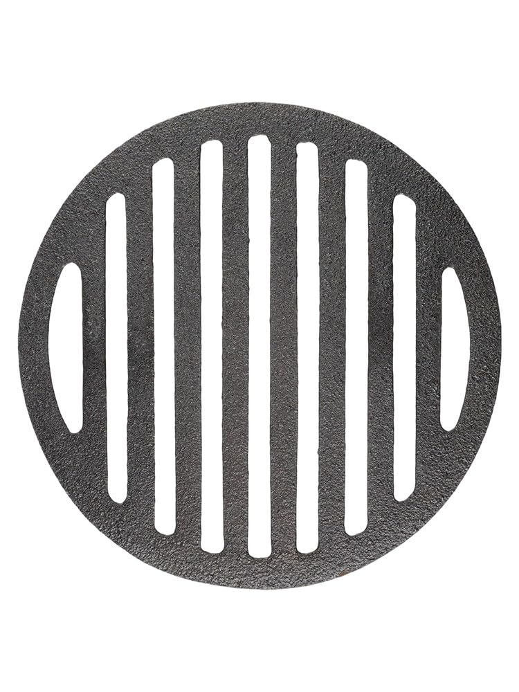 Grille de barbecue en fonte robuste et résistante à la chaleur pour rôtir parfaitement