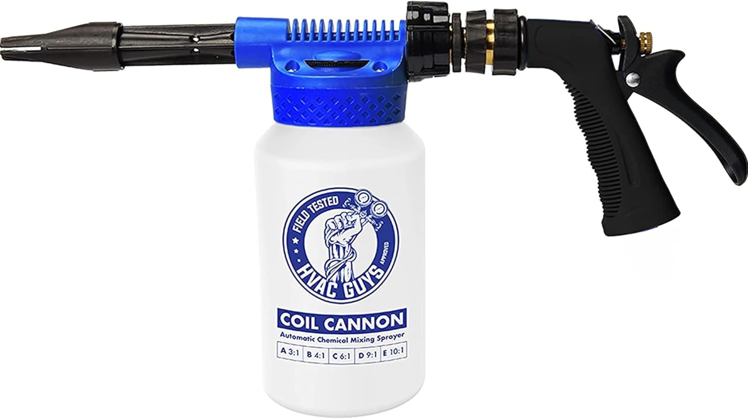 AC Coil Cleaner Automatic Mixing Sprayer (2QT) with 5 dilution ratios