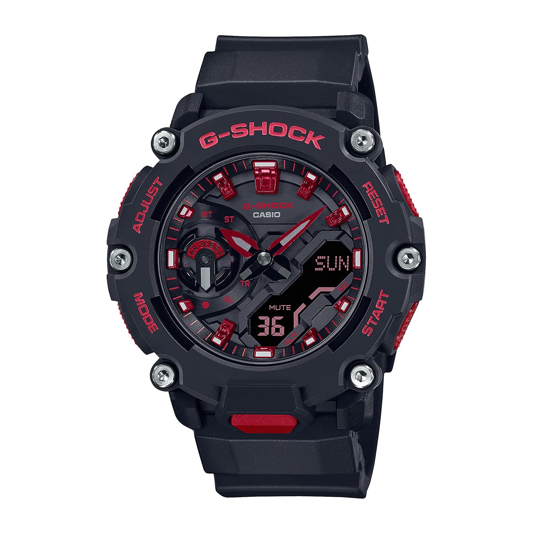 Casio Men Leather G-Shock AnalogDigital Black Dial Ga-2200Bnr-1Adr (G1309), Band Color-Black (B0BMB58H28) Amazon Price History, Amazon Price Tracker