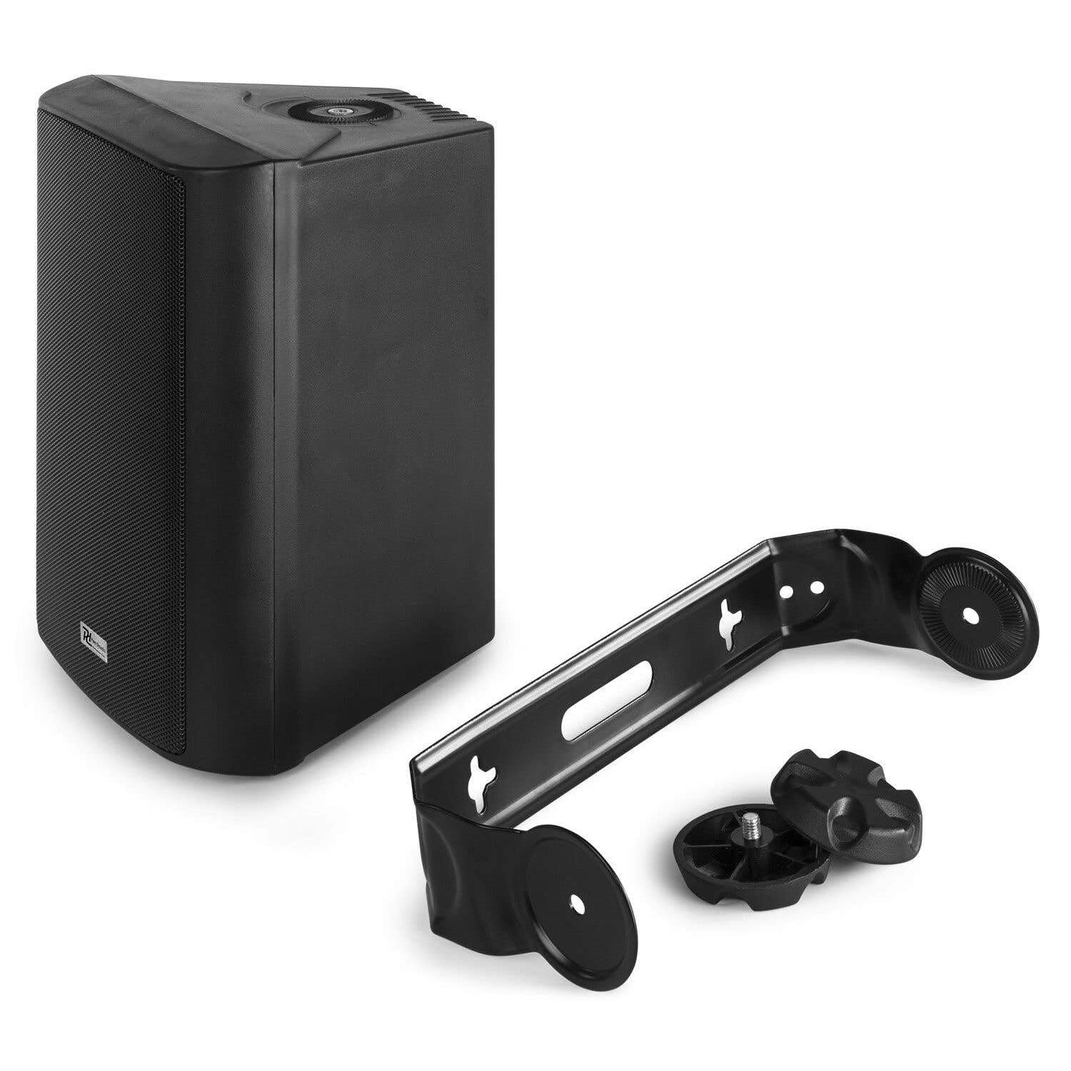 Power Dynamics BC65V - Lautsprecher Set 150 Watt, 100 Volt, 8 Ohm Innen- und Außenlautsprecher, Lautsprecher Boxen IP56, 2 Wege Speaker, In- Outdoor Speaker, Installationslautsprecher Schwarz