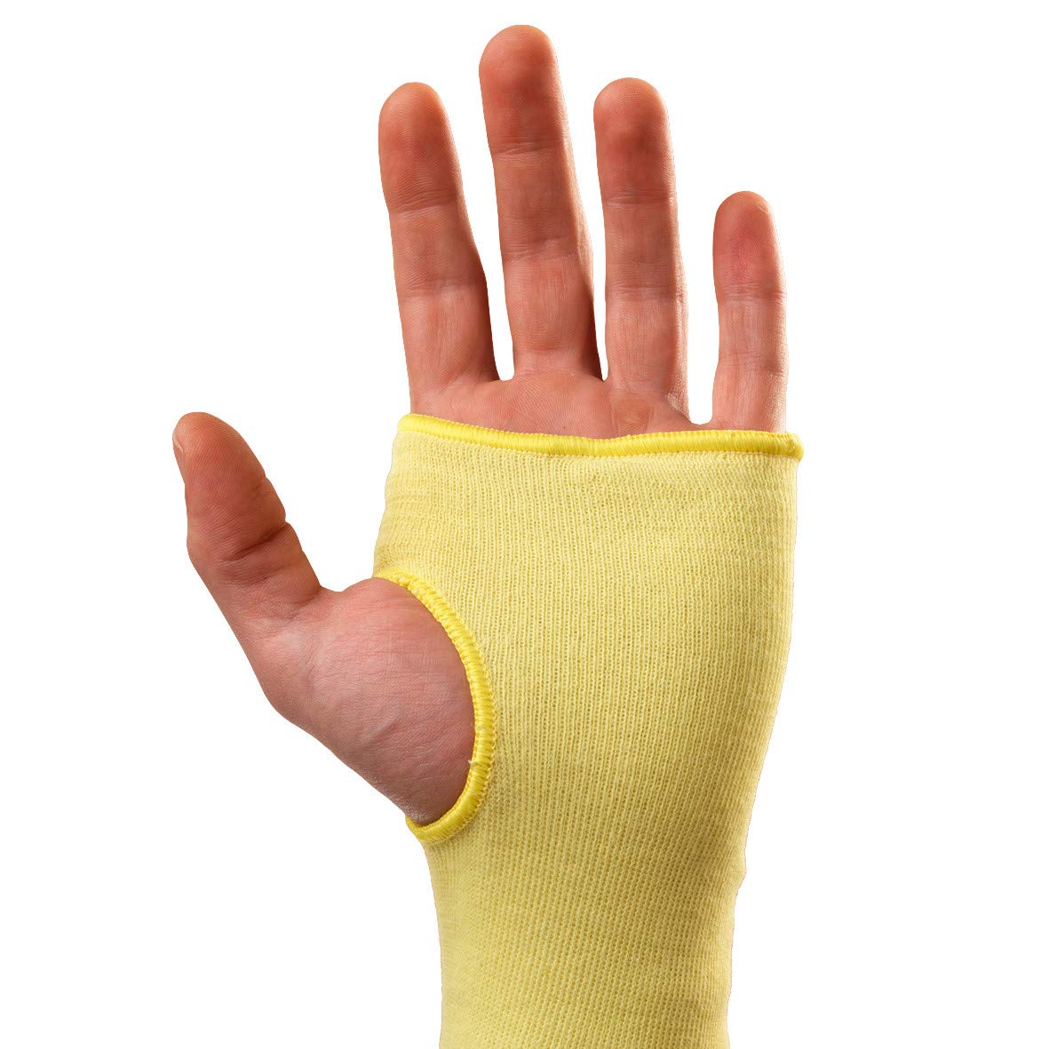 Ansell Hyflex 70-123 Mankiet ochrony przemysłowej, ochrona mechaniczna, odporność na cięcia, żółty (12 części)