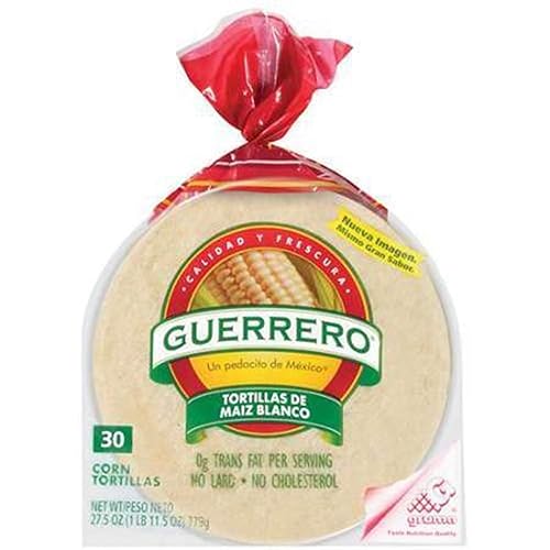 Tortillas de maíz blanco Guerrero de 6 pulgadas, 80 unidades, 4.58 libras por Mission Foods