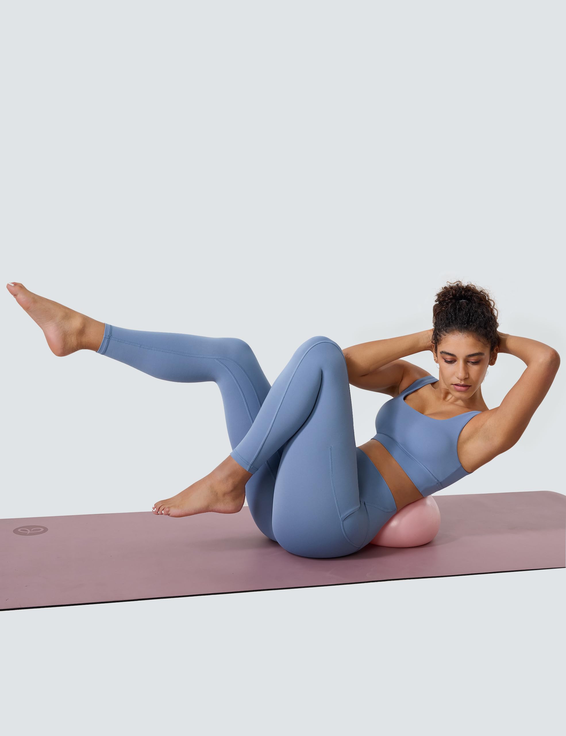 BAYDI Clouduxi, leggings sportivi da donna, a vita alta, 64 cm, opachi, da yoga, con tasche