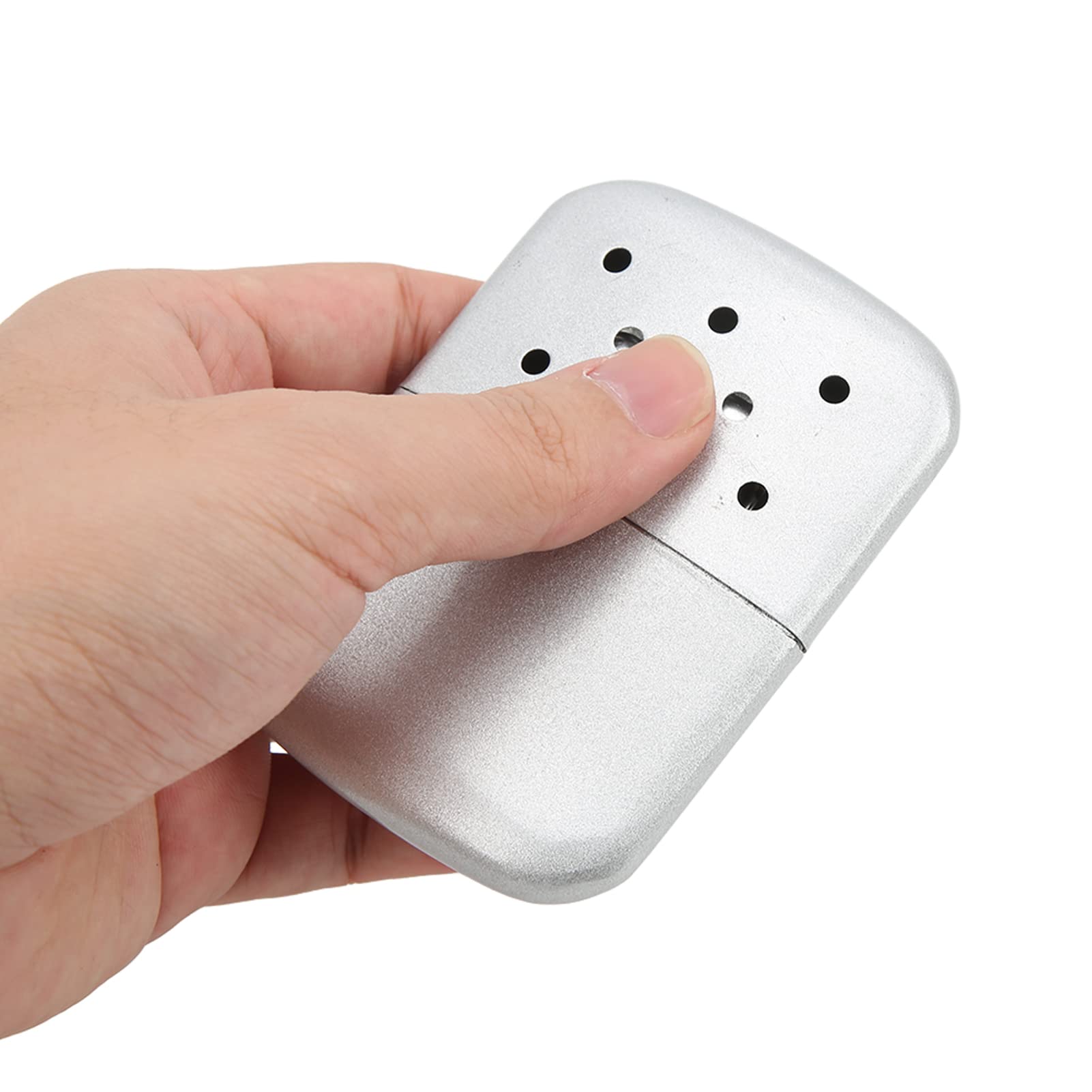 Portable Fuel Reusable Pocket Zinc Alloy Double Sided Heating HeaterDot Hand Warmer Reusable Fuel Hand WarmerReusable Portab and Put Bag Overheat (Dot hand warmer)