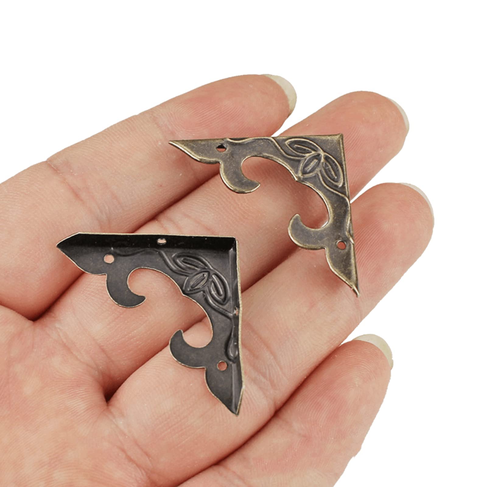 Amazon.com : dophee 4Pcs Antique Brass Box Corner Protectors