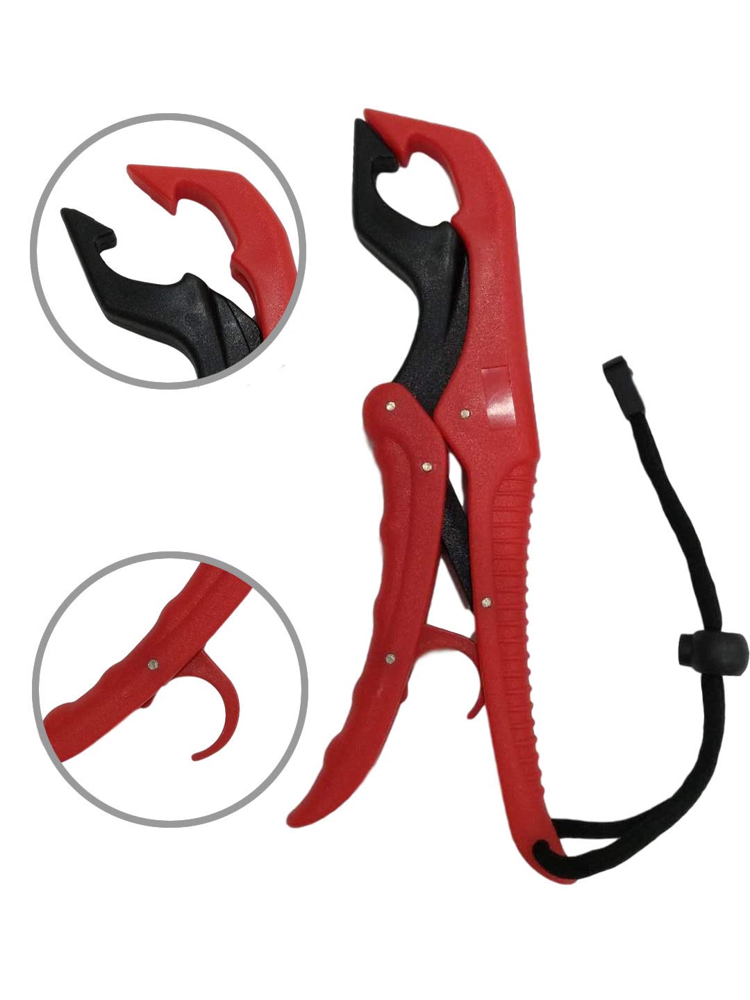 MOREFISHING Outdoors Plastic Fish Lip Grippers with Missing Rope,4 Color 9 and 6 inch Fish Mouth Grabber