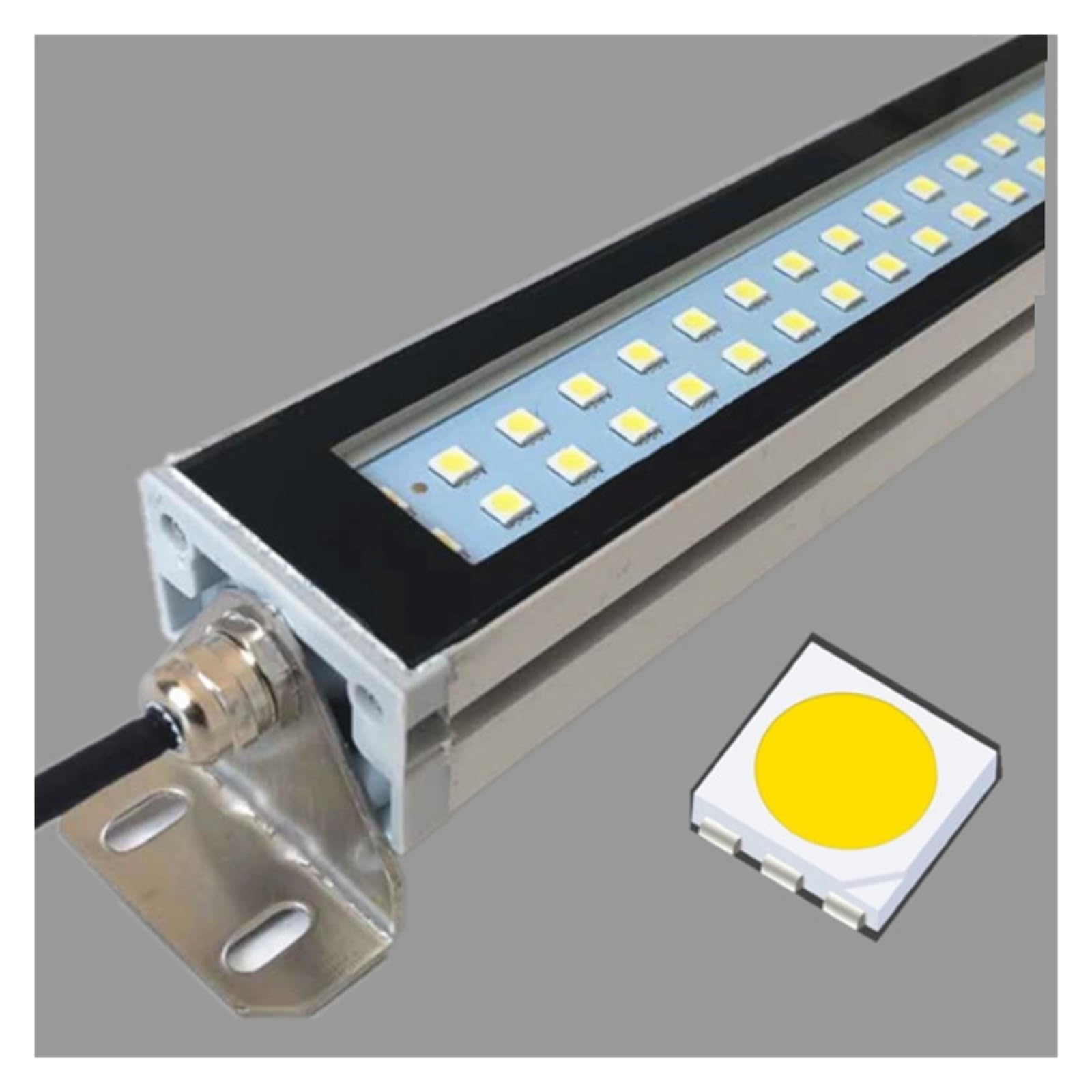 Lampa warsztatowa LED, wodoodporna, olejoodporna oświetlenie maszyn CNC AC DC Stop aluminium do tokarki i wiertarki Do obrabiarek(35CM,DC 24-36V)