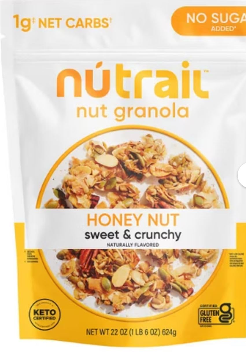 NuTraill No Sugar Added Keto Nut Granola Honey Nut (22 oz.)