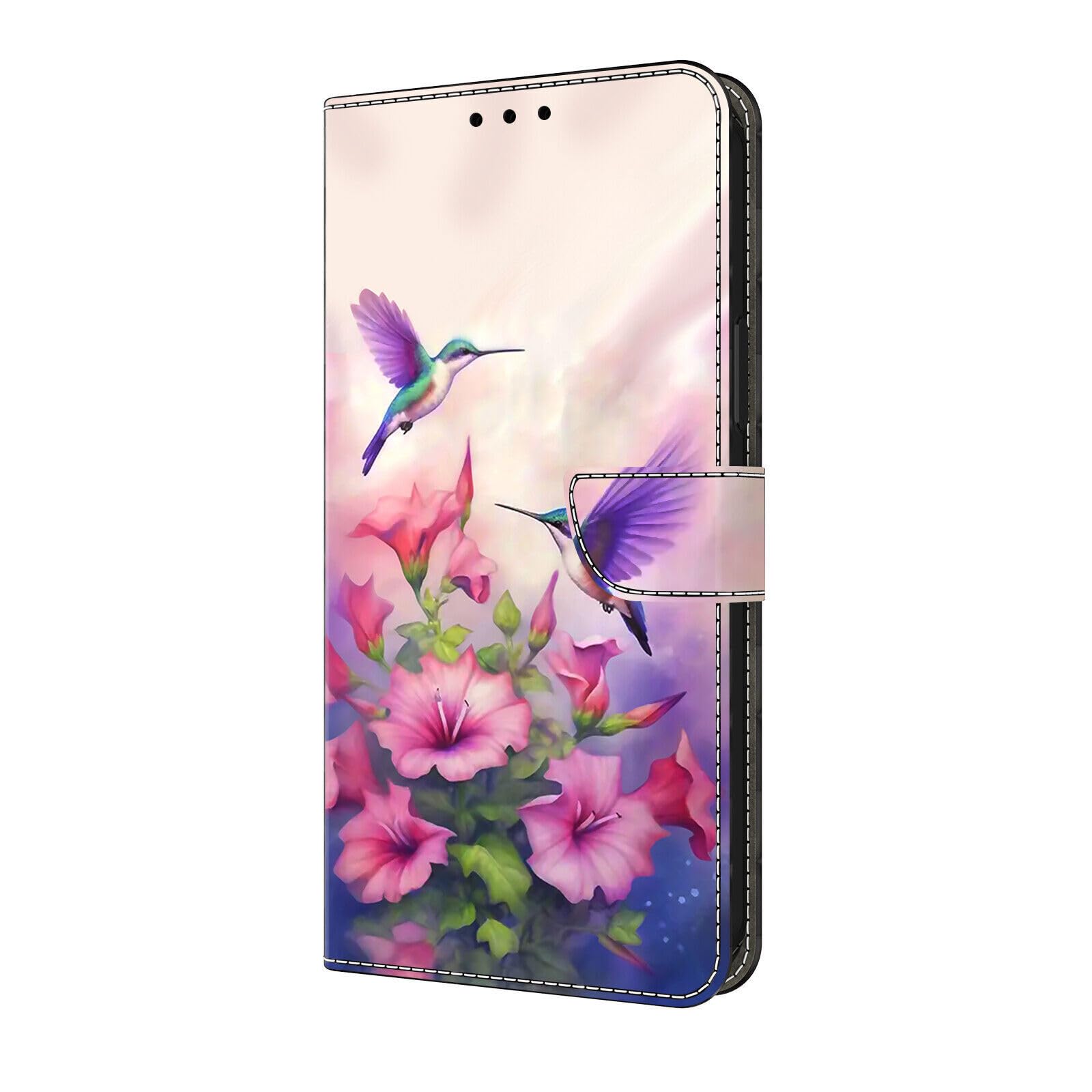 Étui Google Pixel 9A avec motif trompette fleur housse portefeuille en cuir magnétique - 6