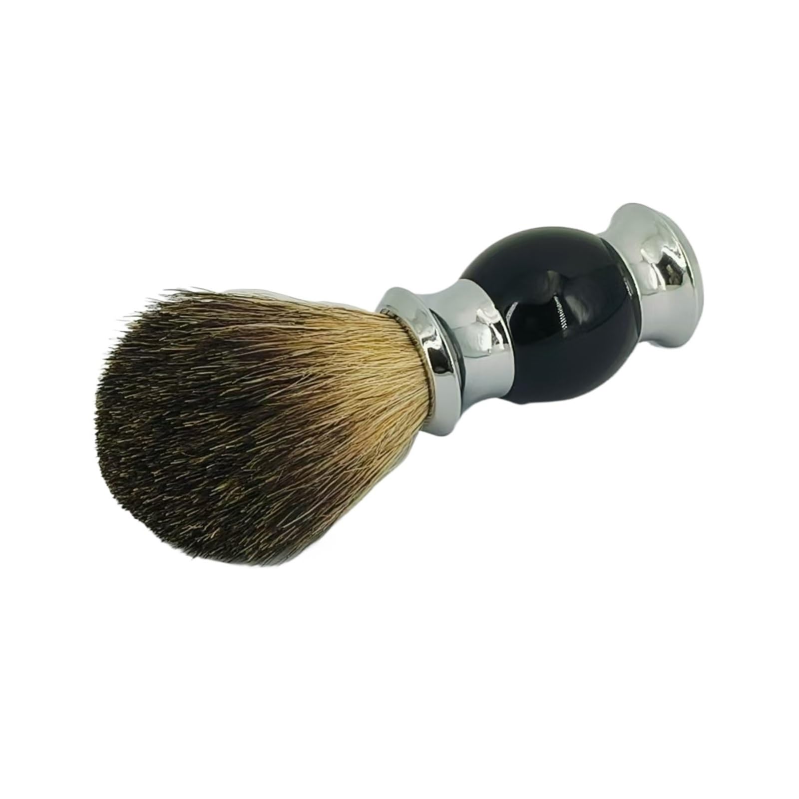 Pennello Da Barba, Compatibile Con Pennello Generico In Pelo Di Tasso | Accessorio for la rasatura bagnata da uomo for creare una schiuma da barba liscia(Black)