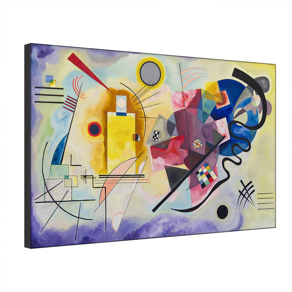 Art mural abstrait Kandinsky affiche peinture à l'huile reproduction sur toile encadrée